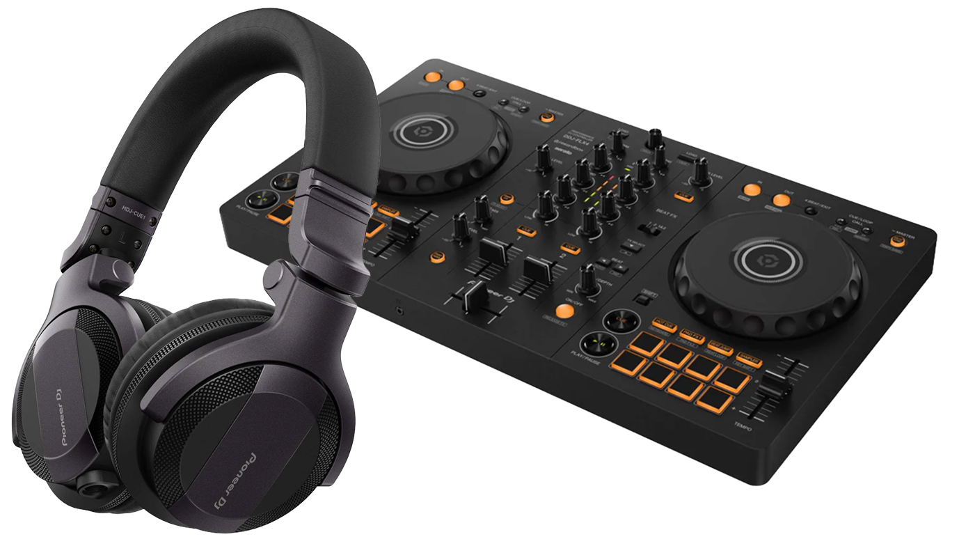 Pioneer FLX4 and CUE1 Headphones